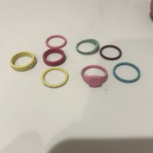8 colorful ring set!!